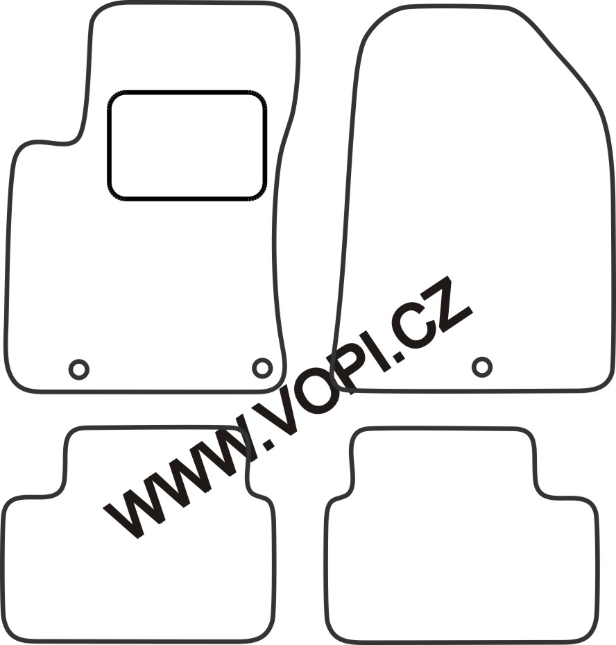 Textil-Autoteppiche Hyundai i30 III Hatchback 2017 - Colorfit (1865)